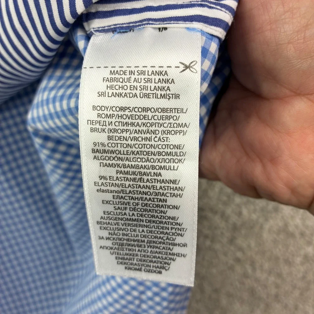 Polo Ralph Lauren Size XXL Patchwork Gingham Shirt Preppy Old Money Classic Fit